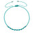 Textilní náramek s tyrkysovými Miyuki korálky 13037.3 turquoise