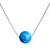 Glitzernde Halskette mit synthetischem Opal 12044.3