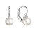 Cercei atârnători din aur alb cu perle naturale 81PZ00023