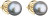 Zlaté náušnice pecky s pravými perlami Pavona 921004.3 - GREY