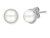 Jemné stříbrné náušnice pecky s pravými perlami ERE-GLORY-ST