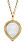 Pozlacený náhrdelník s měsíčním kamenem Pure Drop ERN-PUREDROPMOG (řetízek, přívěsek)