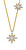Půvabný bicolor náhrdelník s kubickými zirkony ERN-2STAR-ZIBIG (řetízek, přívěsek)