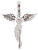 Pandantiv din argint Înger cu zirconi ERP-ANGEL