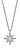 Třpytivý stříbrný náhrdelník s kubickými zirkony ERN-NSTAR-ZI (řetízek, přívěsek)