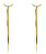Unverzichtbare vergoldete lange Ohrringe Heidi EWE23156G