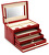 Cutie de bijuterii roșie/bej Jolie 23255-40