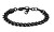 Moderno bracciale nero in acciaio Ellis JF04634001