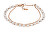 Wunderschönes doppeltes Bronzearmband mit Perlen JF04444791