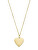 Slušivý pozlacený náhrdelník Srdce Drew JF04689710