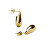 Pozlacené náušnice Teardrop Little Drip SE-LITTLEDRIP-G