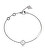 Bracciale in acciaio scintillante con zirconi Tiny Dancer JUBB04644JWRH