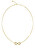 Dvojitý pozlacený náhrdelník se srdíčky Guess Amore JUBN05049JWYGT/U