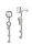 Eleganti orecchini in acciaio con cristalli Sunburst JUBE01403JWRHT/U