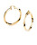 Eleganti orecchini a cerchio placcati in oro Hoops Don`t Lie JUBE01484JWYG