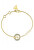 Modisches vergoldetes Armband mit Zirkonias Knot You JUBB04053JWYGWH