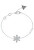 Wunderschönes Stahlarmband mit Blume White Lotus JUBB04144JWRH