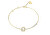 Bellissimo bracciale placcato oro con zirconi Tiny Dancer JUBB04650JWYG