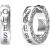 Cercei rotunzi moderni din oțel cu cristale Circle Lights JUBE03160JWRHT/U
