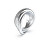 Módní ocelový prsten se zirkony Perfect JUBR04067JWRH