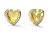 Bellissimi orecchini placcati in oro Cuoricini Mon Amour JUBE04609JWYGT/U