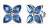 Něžné ocelové náušnice s modrými zirkony Studs Party JUBE02150JWRHBLT/U
