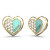 Něžné pozlacené náušnice Lovely Guess JUBE03047JWYGTQT/U
