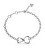 Raffinato bracciale in acciaio con cuori Mon Amour JUBB04618JWRH