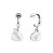 Ocelové náušnice s přívěsky srdce Vintage Guess JUBE05151JWRHWHT/U