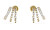 Cercei de damă placați cu aur Crazy Earrings JUBE03307JWYGT/U