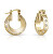 Vergoldete Ohrringe Kreise mit Kristallen Hoops Don`t Lie JUBE01487JWYGT/U