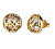 Aranyozott fülbevaló  4G Logo Boule JUBE01393JWYGT/U