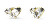 Pozlacené náušnice s krystaly Wonderlights JUBE04415JWYGT/U