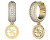 Stilvolle vergoldete Ringe Crazy Earrings JUBE03301JWYGT/U