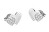 Půvabné ocelové náušnice s krystaly Studs Party JUBE02174JWRHT/U