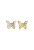 Cercei fermecători placați cu aur Fluturi Chrysalis JUBE04108JWYGT/U