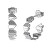 Romantické kruhové náušnice Lovely Guess JUBE03040JWRHT