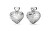 Romantici orecchini in acciaio con zirconi In My Heart JUBE04499JWRHT/U