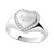 Romantikus acél gyűrű Fine Heart JUBR01430JWRH