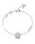 Elegante bracciale in acciaio con fiore Shining Winter JUBB04468JWRH