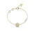 Elegante bracciale placcato oro con fiore Shining Winter JUBB04468JWYG