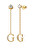 Eleganti orecchini placcati in oro Crystal Harmony JUBE02223JWYGT