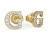 Stilvolle vergoldete Ohrringe Studs Party JUBE02170JWYGT/U