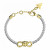 Bracciale di stile in pelle bianca e con fiocco JUBB04003JWYGWHT/U