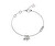 Elegante bracciale in acciaio con pendenti Tiny Dancer JUBB04647JWRHS