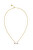 Stilvolle vergoldete Halskette Natural Stones JUBN03118JWYGWHT/U