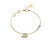 Bracciale di design placcato in oro con ciondoli Tiny Dancer JUBB04647JWYG