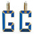 Výrazné oceľové náušnice s príveskami G-Shades JUBE01469JWYGNBT/U