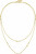 Krásny pozlátený náhrdelník Larya 1580449