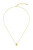 Modische vergoldete Halskette mit Kristallen Lyssa 1580347